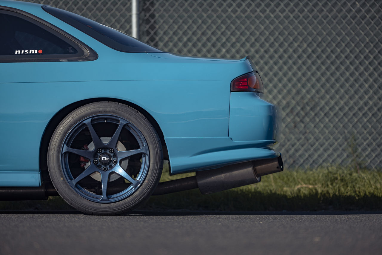 1995 Nissan 240SX - Motegi BATTLE - Blue | Motegi Wheels